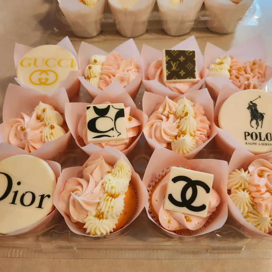 More designer label cupcakes